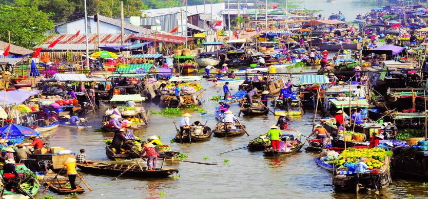 Can Tho fix up the floating market