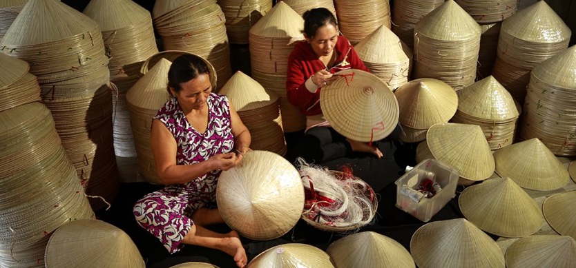 Conical hat - a cherished familiar image of Hue people
