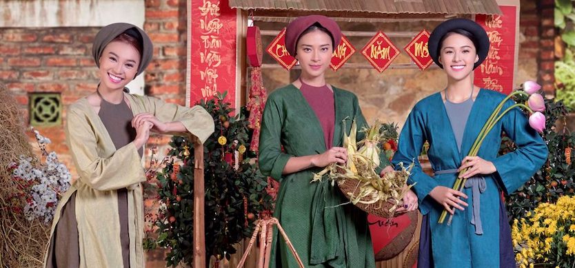 Four-panel traditional dress (Ao Tu Than) – the especially natural beauty of ancient women in the north