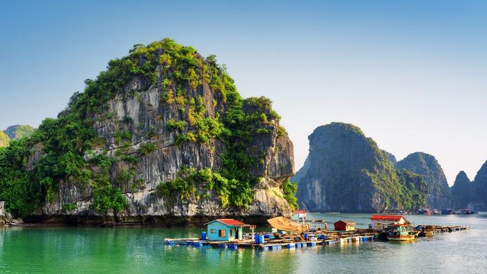 The beautiful Halong Bay