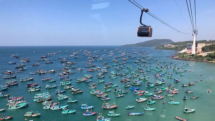 Cable car in Thom Island