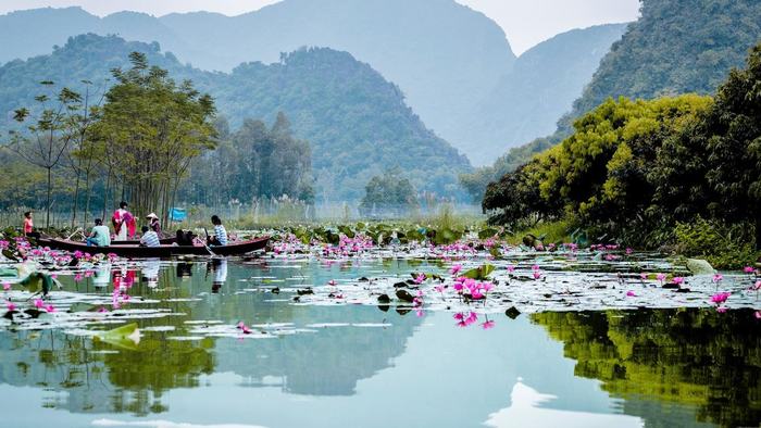 Beautiful lake in Perfume Pagoda