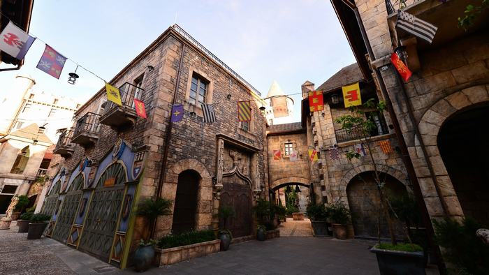 A corner of the French village in Ba Na