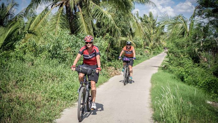 Cycling in Mekong Delta