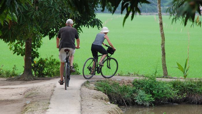 Cycling in Mekong Delta
