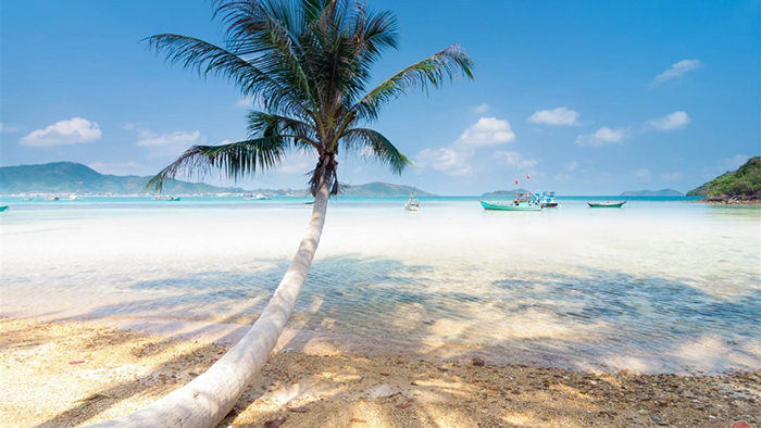 The sandy beach of Doc island