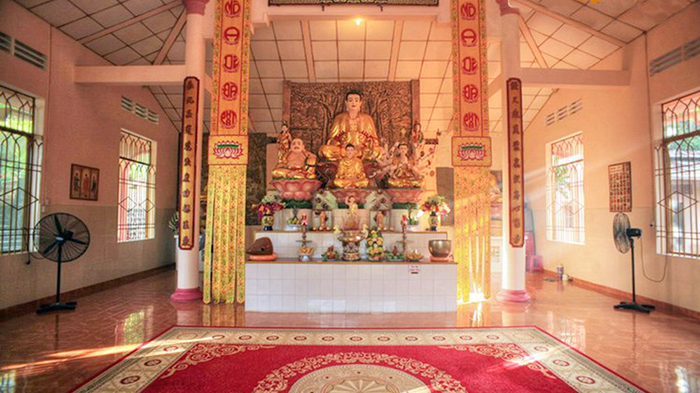 Inside the pagoda
