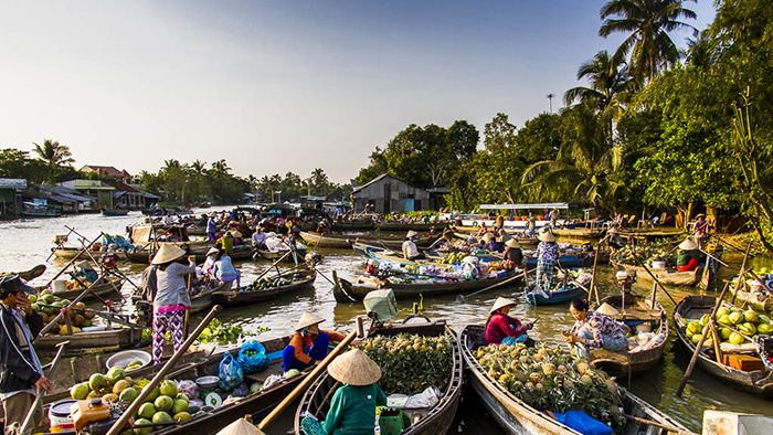 Mekong Delta floating markets