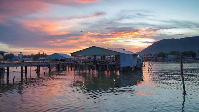 Traveling in October, you can visit some places like Ham Ninh village