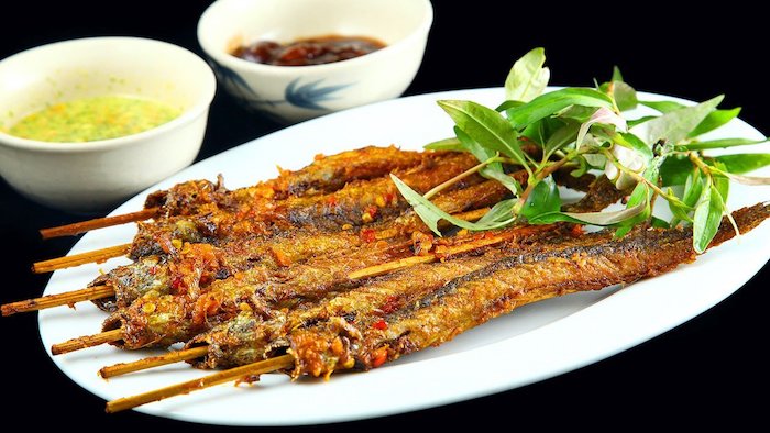 An Giang grilled "climbing" fish