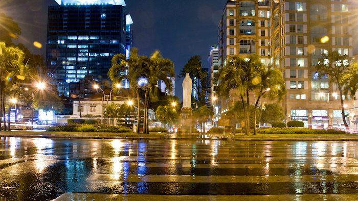 Saigon in rainy season