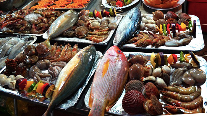 The fresh seafood at Phu Quoc night market