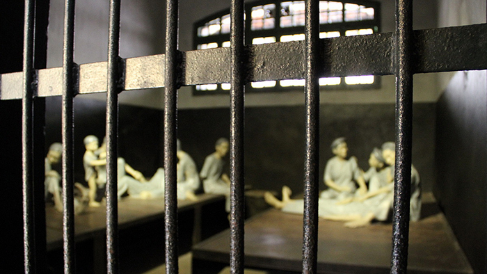 Inside the prison
