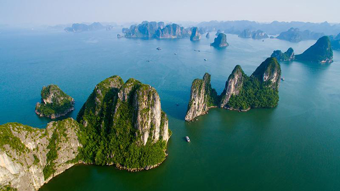 Halong Bay view from above