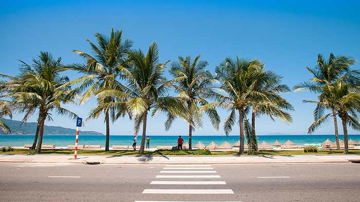 My Khe beach of Da Nang city