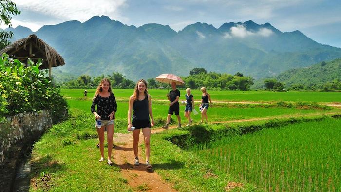 The scenery in Mai Chau