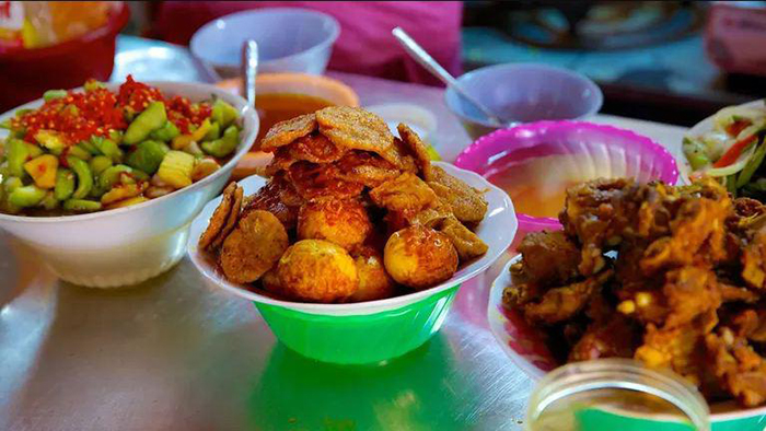 The tasty cuisine at Hoi An market