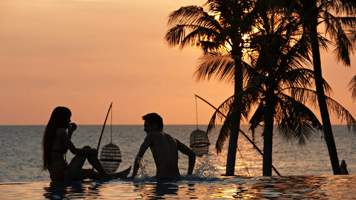 The swimming pool for couples in Phu Quoc homestay