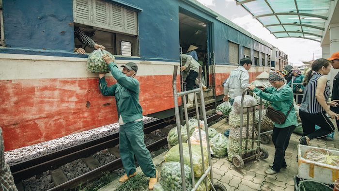 Traveling by train, you can experience the life of the locals