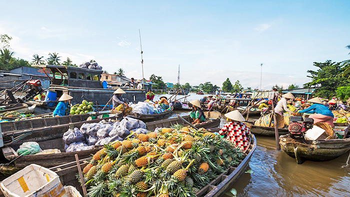 Mekong floating markets