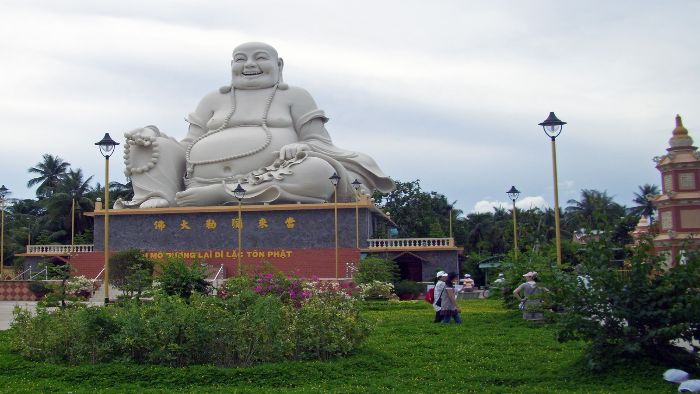 Budda statue at Vinh Trang pagoda, Mekong Delta