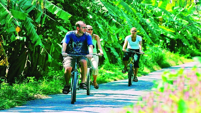 Enjoying Bicycle Tour In Mekong Islands