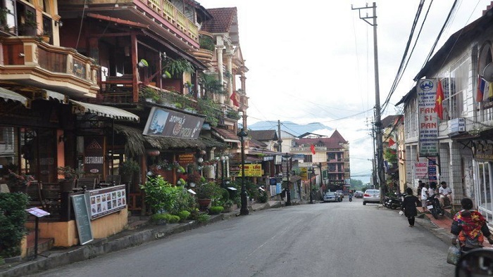 Sapa Walking Street on Weekend