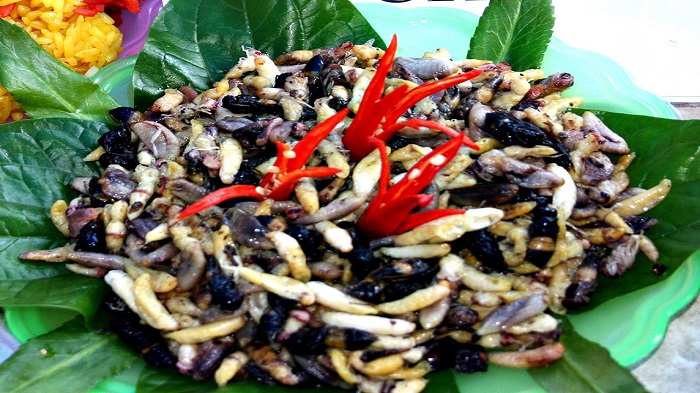 STIR-FRIED BEES WITH BAMBOO SHOOTS- HOA BINH’S SPECIALITY YOU MUST TRY
